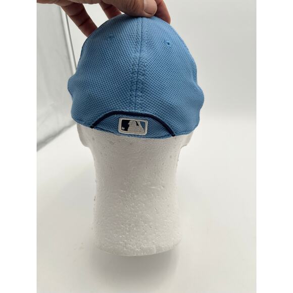 New Era 39THIRTY Tampa Bay Rays Hat S/M Blue Authentic Collection Excellent - Picture 4 of 8